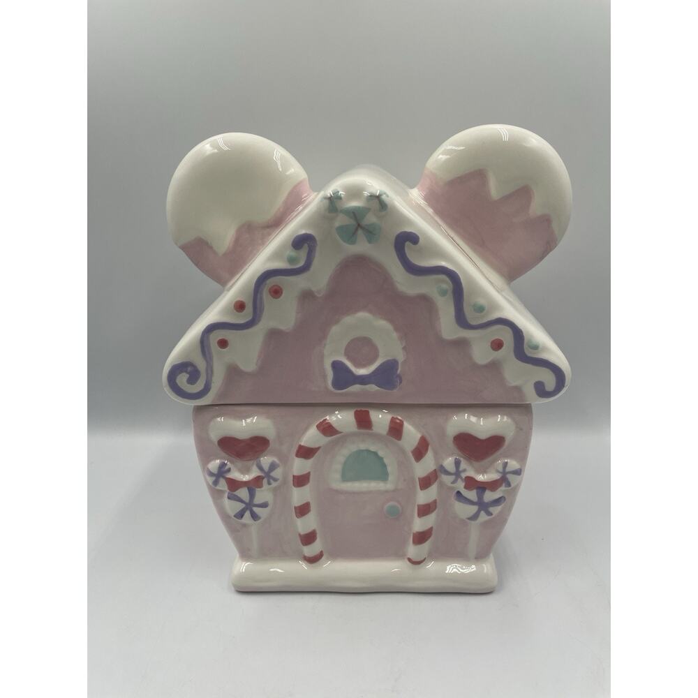 Disney Minnie Mouse Christmas Gingerbread Cookie Jar/Canister 2025 NEW W/ Tags!